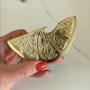 Anthropologie Gold Citrus Slice Bar Bottle Opener